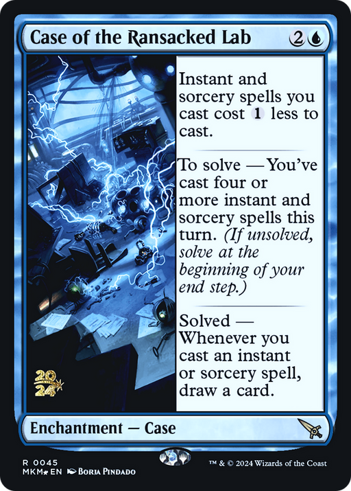 Case of the Ransacked Lab (PRE-045) [Murders at Karlov Manor Promos] Foil MTG Single Wizards of the Coast