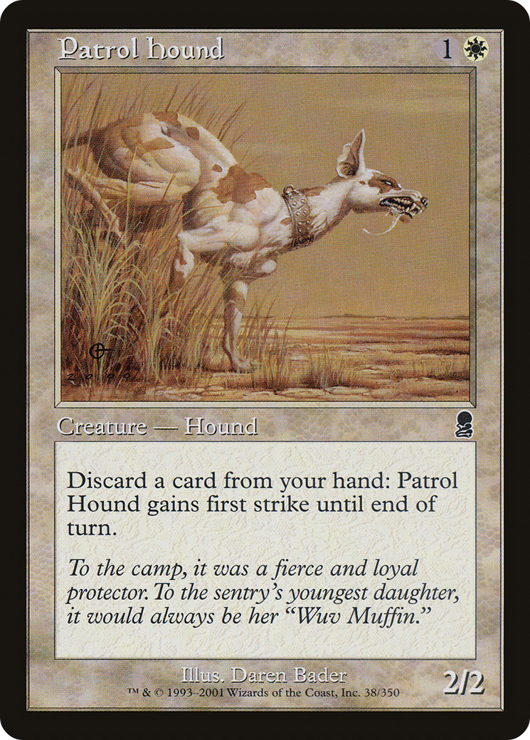 Patrol Hound (ODY-038) [Odyssey] MTG Single Wizards of the Coast