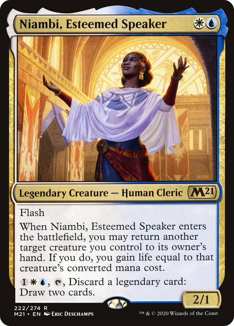 Niambi, Esteemed Speaker (M21-222) [Core Set 2021] MTG Single Wizards of the Coast