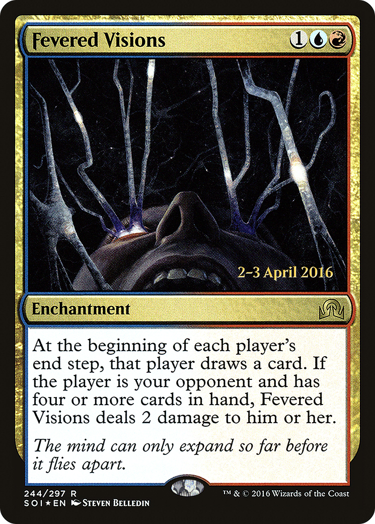 Fevered Visions (PRE-244) [Shadows over Innistrad Promos] Foil MTG Single Wizards of the Coast