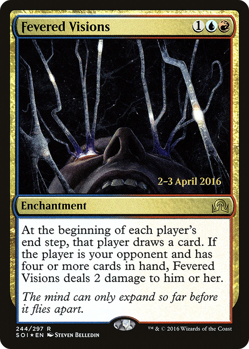 Fevered Visions (PRE-244) [Shadows over Innistrad Promos] Foil MTG Single Wizards of the Coast