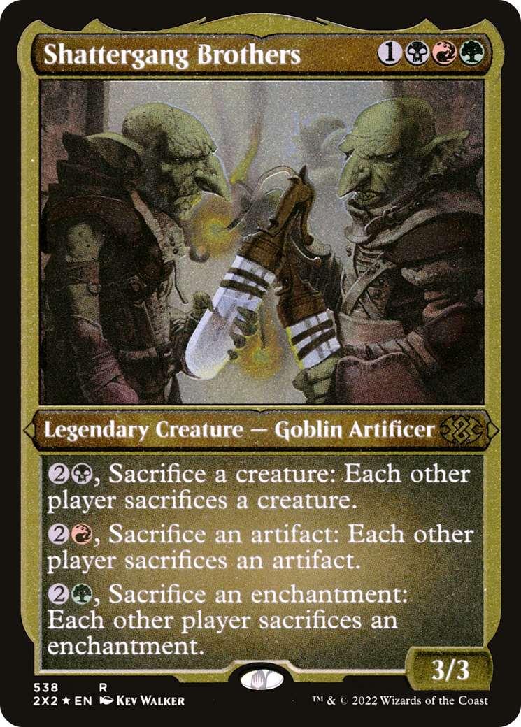 Shattergang Brothers (Foil Etched) (2X2-538) [Double Masters 2022] Foil MTG Single Wizards of the Coast