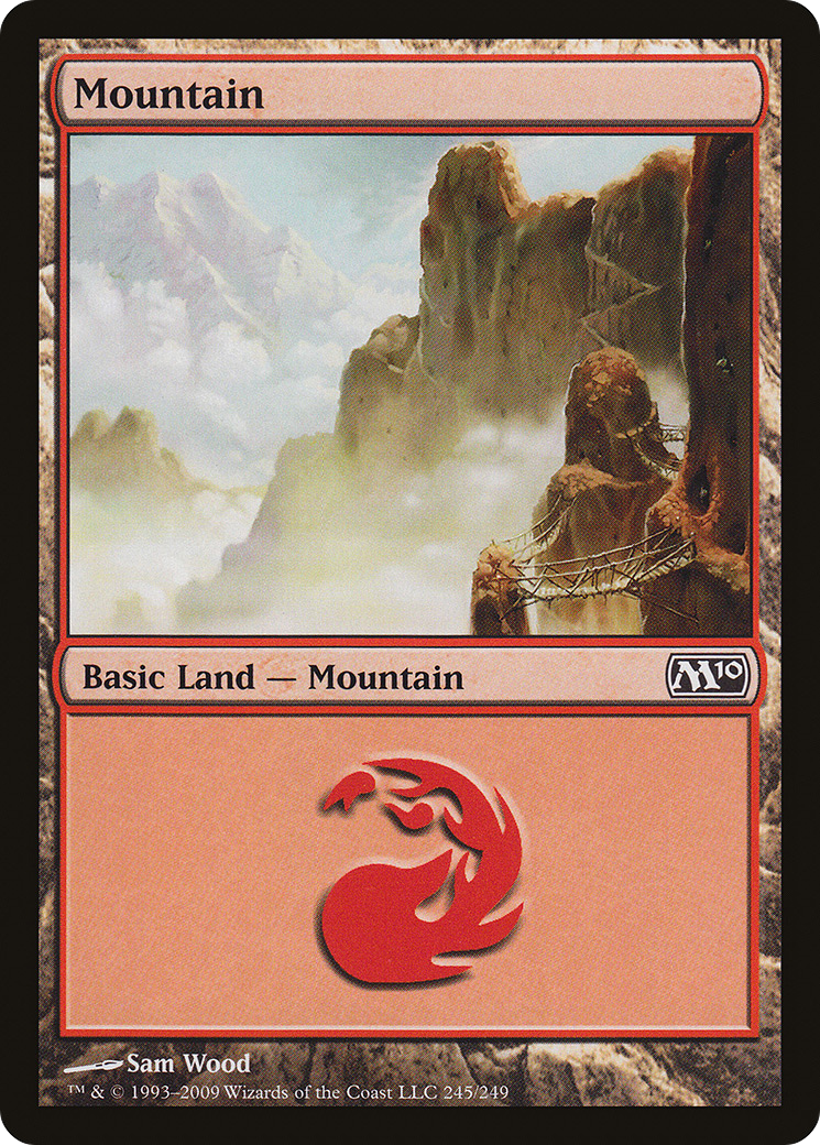 Mountain (245) (M10-245) [Magic 2010] MTG Single Wizards of the Coast