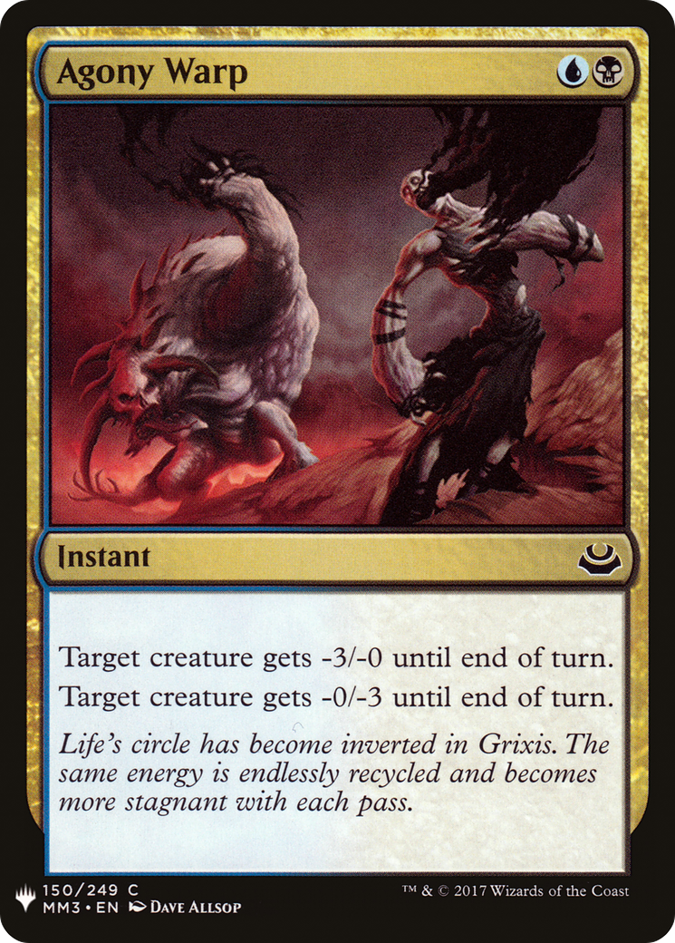 Agony Warp (LIST-MM3-150) [Mystery Booster] The List MTG Single Wizards of the Coast