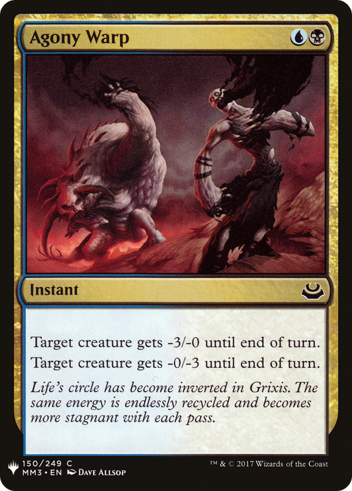 Agony Warp (LIST-MM3-150) [Mystery Booster] The List MTG Single Wizards of the Coast
