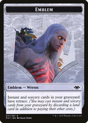 Illusion (005) // Wrenn and Six Emblem (021) Double-Sided Token [Tokens] Modern Horizons Tokens MTG Single Magic: The Gathering