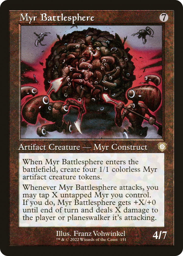 Myr Battlesphere (BRC-151) [The Brothers' War Commander] MTG Single Wizards of the Coast