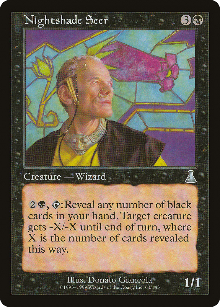Nightshade Seer (UDS-063) [Urza's Destiny] MTG Single Wizards of the Coast