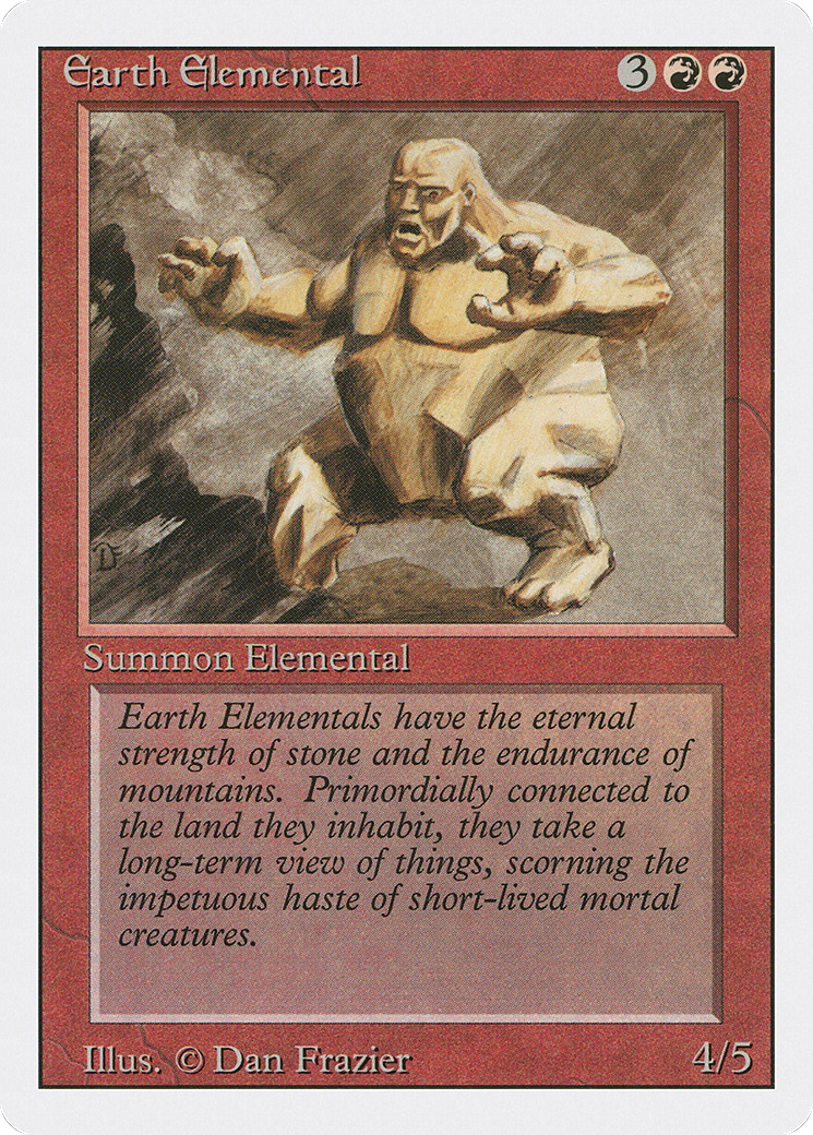 Earth Elemental (3ED-146) [Revised Edition] MTG Single Wizards of the Coast