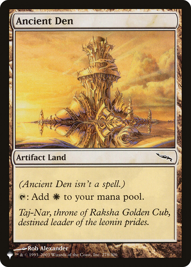 Ancient Den (PLST-MRD-278) [Mystery Booster] The List MTG Single Wizards of the Coast