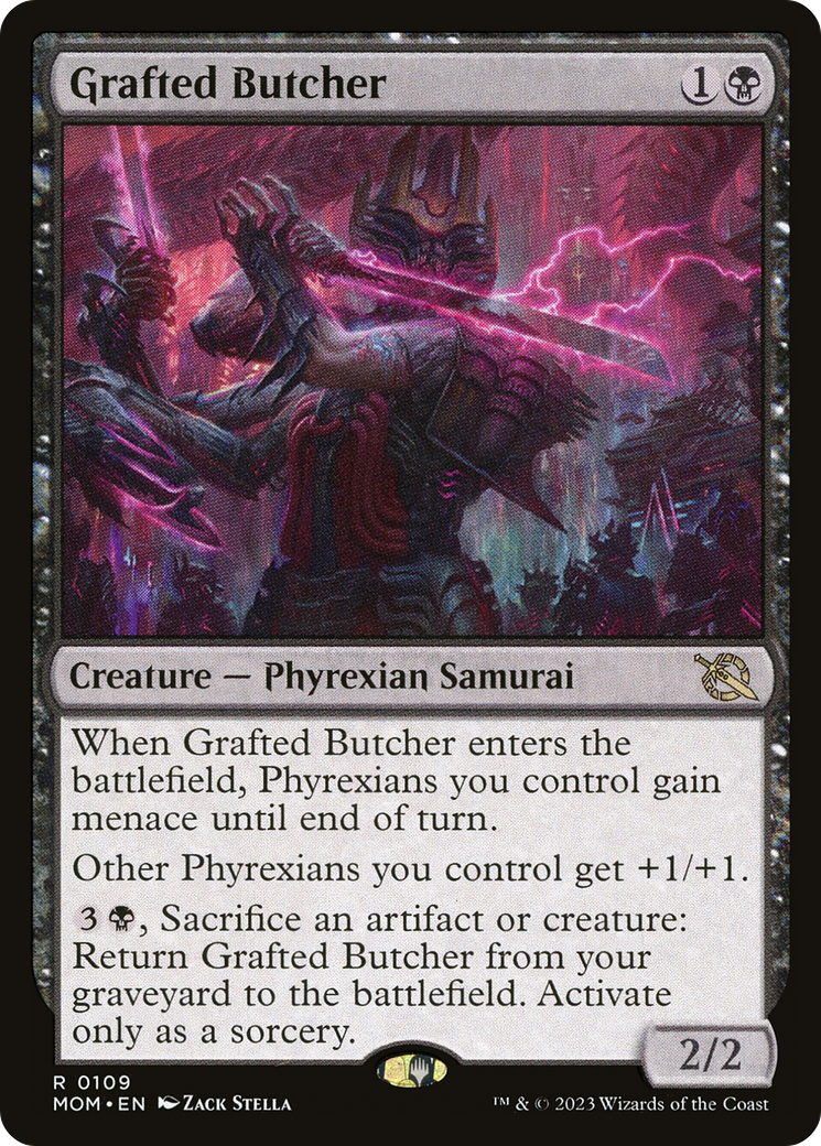 Grafted Butcher (MOM-109) [March of the Machine] Foil MTG Single Wizards of the Coast