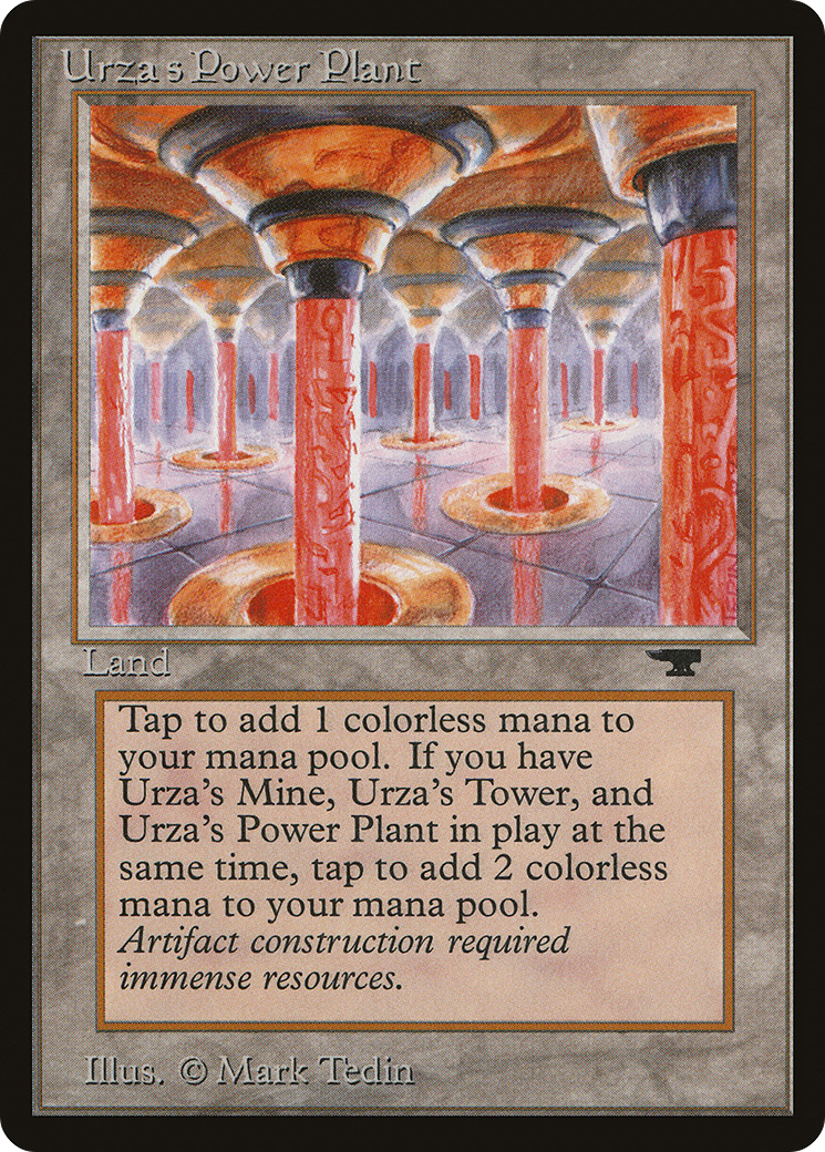 Urza's Power Plant (Columns) (ATQ-) [Oldschool] Antiquities MTG Single Wizards of the Coast