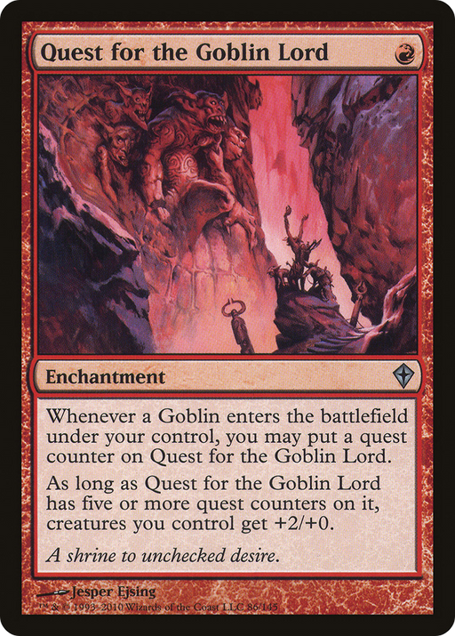 Quest for the Goblin Lord (WWK-086) [Worldwake] MTG Single Wizards of the Coast