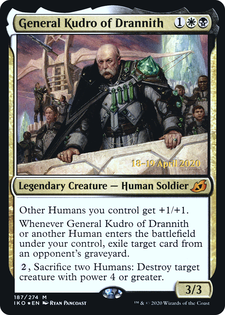 General Kudro of Drannith (PRE-187) [Ikoria: Lair of Behemoths Promos] Foil MTG Single Wizards of the Coast