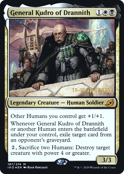 General Kudro of Drannith (PRE-187) [Ikoria: Lair of Behemoths Promos] Foil MTG Single Wizards of the Coast