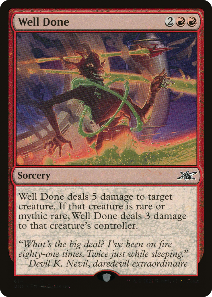 Well Done (Galaxy Foil) (UNF-414) [Unfinity] Foil MTG Single Wizards of the Coast