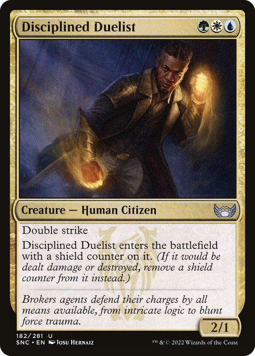 Disciplined Duelist (SNC-182) [Streets of New Capenna] Foil MTG Single Wizards of the Coast