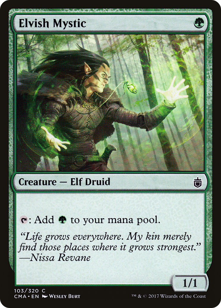 Elvish Mystic (CMA-103) [Commander Anthology] MTG Single Wizards of the Coast