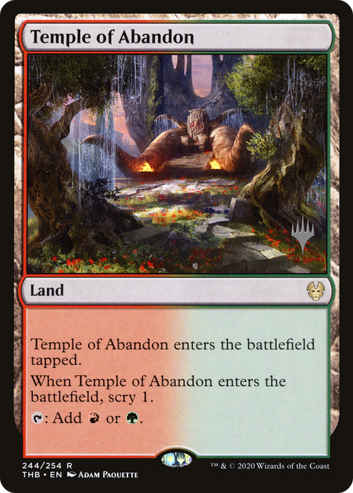 Temple of Abandon (PPTHB-244) [Theros Beyond Death Promos] Foil MTG Single Wizards of the Coast