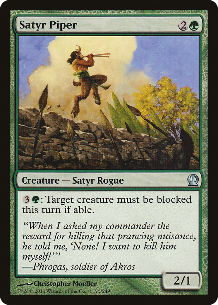Satyr Piper (THS-175) [Theros] Foil MTG Single Wizards of the Coast