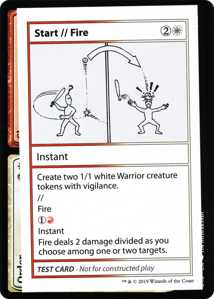 Start // Fire (CMB1-101) [Mystery Booster] Playtest Cards 2021 MTG Single Wizards of the Coast