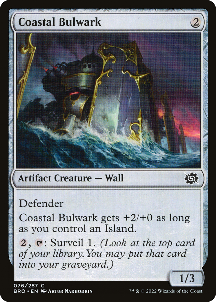 Coastal Bulwark (BRO-076) [The Brothers' War] MTG Single Wizards of the Coast
