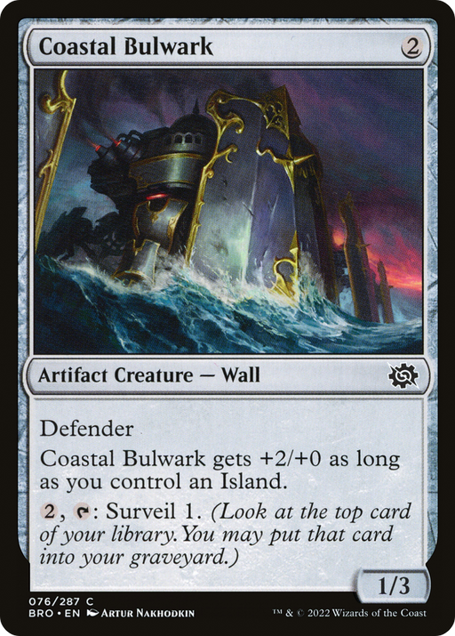 Coastal Bulwark (BRO-076) [The Brothers' War] MTG Single Wizards of the Coast