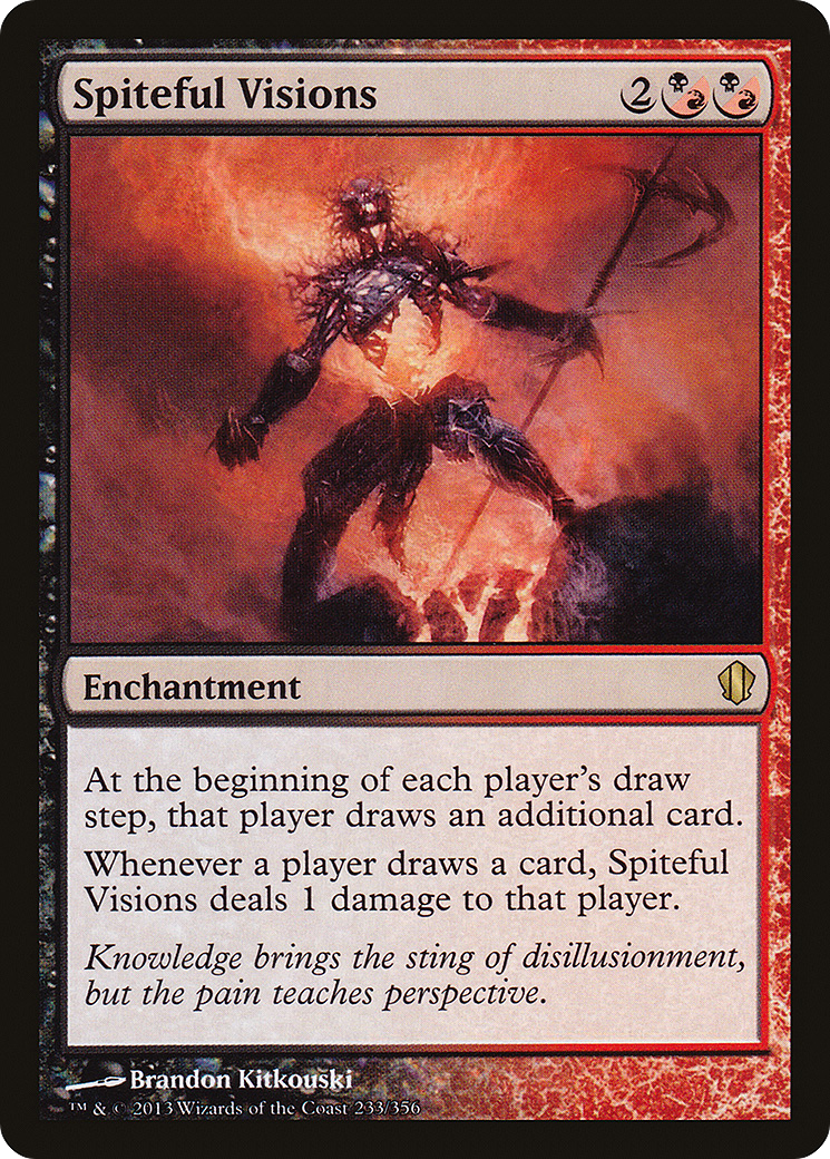 Spiteful Visions (C13-233) [Commander 2013] MTG Single Wizards of the Coast