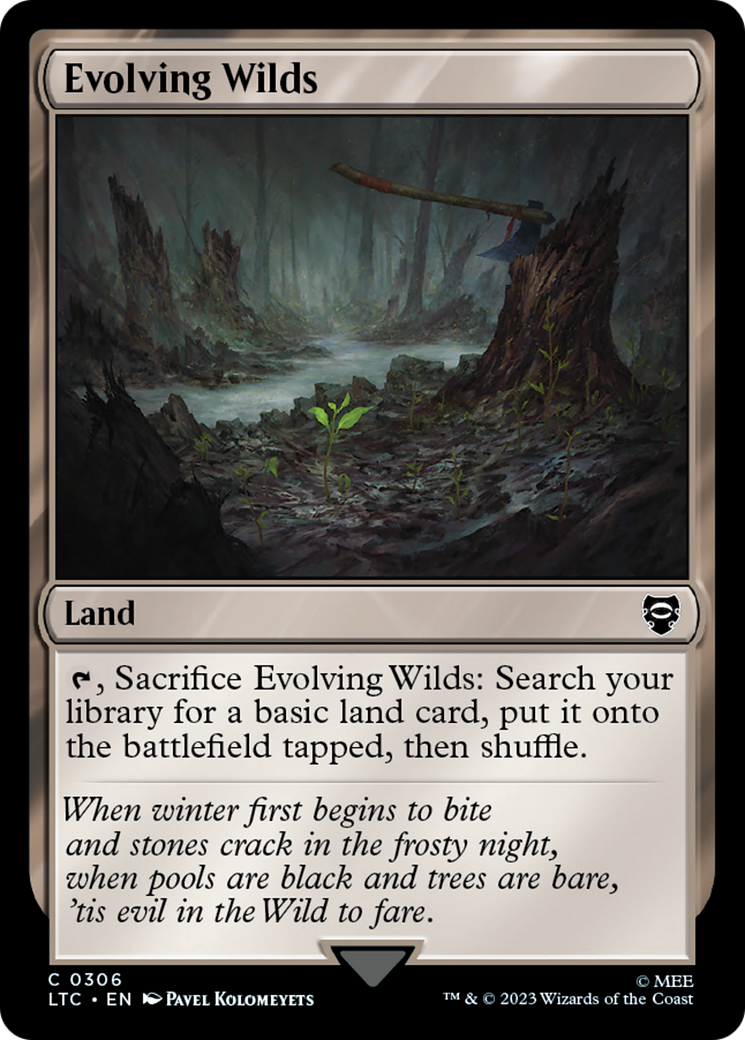 Evolving Wilds (LTC-306) [Tales of Middle-earth Commander] MTG Single Wizards of the Coast