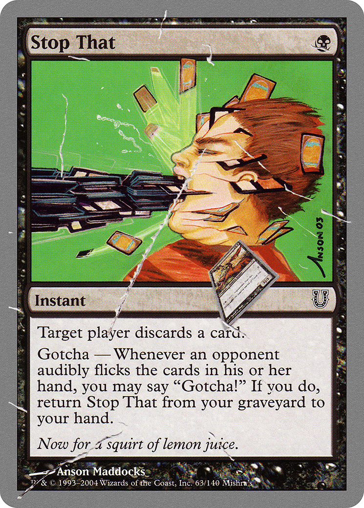 Stop That (UNH-063) [Unhinged] MTG Single Wizards of the Coast