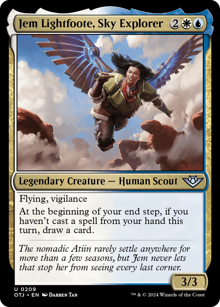 Jem Lightfoote, Sky Explorer (OTJ-209) [Outlaws of Thunder Junction] MTG Single Wizards of the Coast
