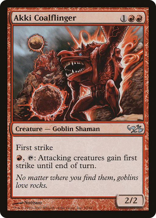 Akki Coalflinger (EVG-033) [Misc] Duel Decks: Elves vs. Goblins MTG Single Wizards of the Coast