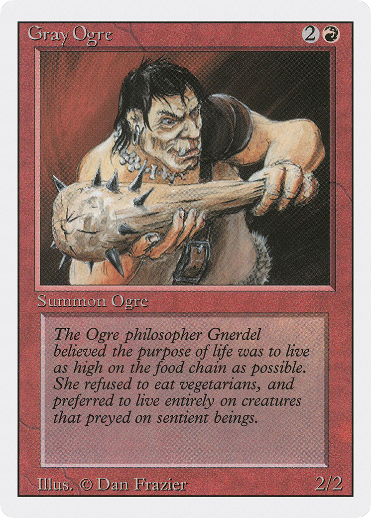 Gray Ogre (3ED-157) [Revised Edition] MTG Single Wizards of the Coast