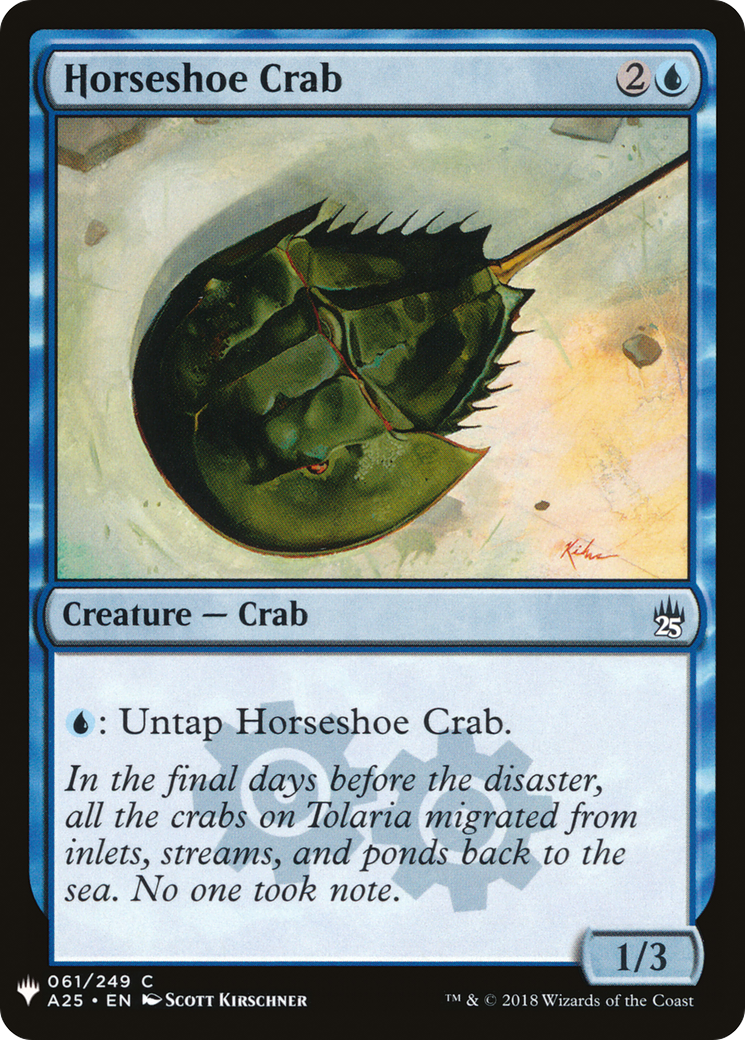 Horseshoe Crab (LIST-A25-61) [Mystery Booster] The List MTG Single Wizards of the Coast