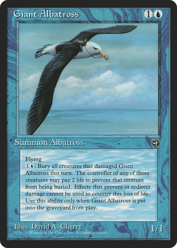 Giant Albatross [Version 2] (HML-027) [Homelands] MTG Single Wizards of the Coast