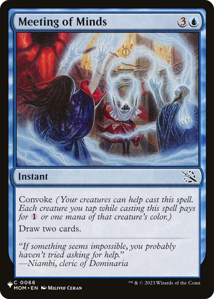 Meeting of Minds (LIST-MOM-66) [Mystery Booster] The List MTG Single Wizards of the Coast