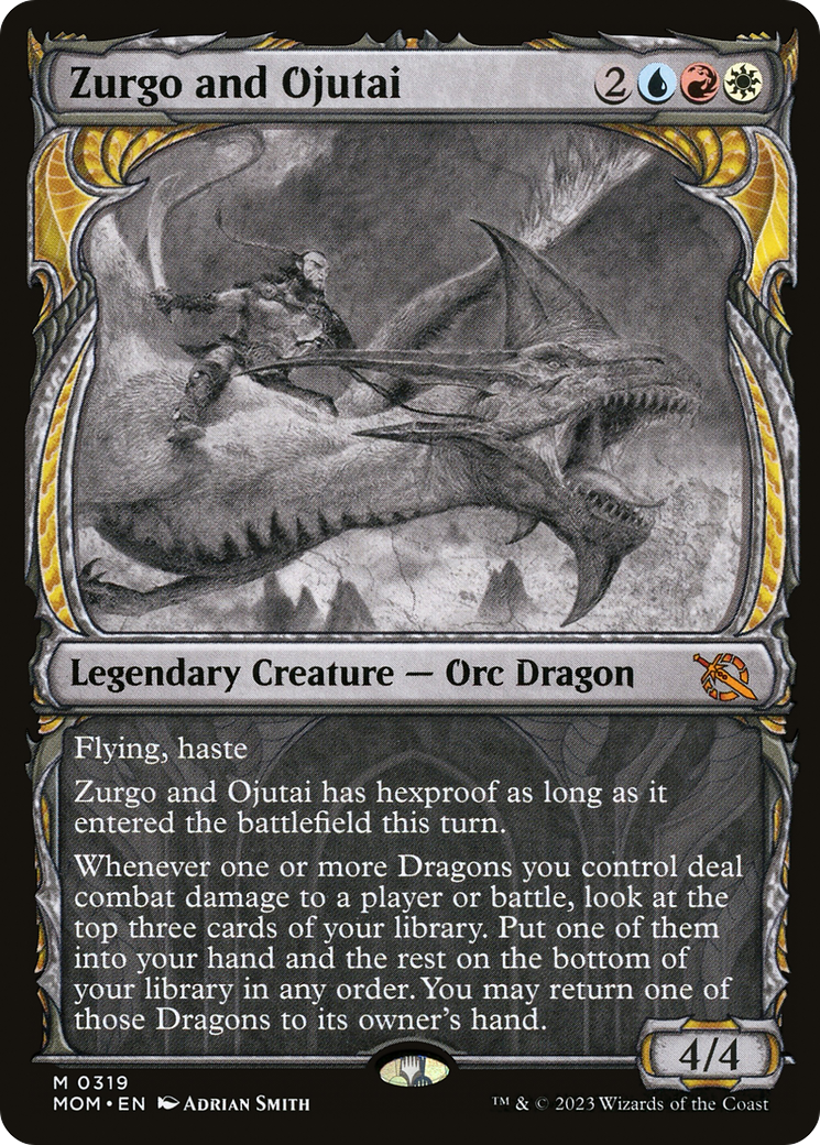 Zurgo and Ojutai (MOM-319) [March of the Machine] (Showcase) MTG Single Wizards of the Coast