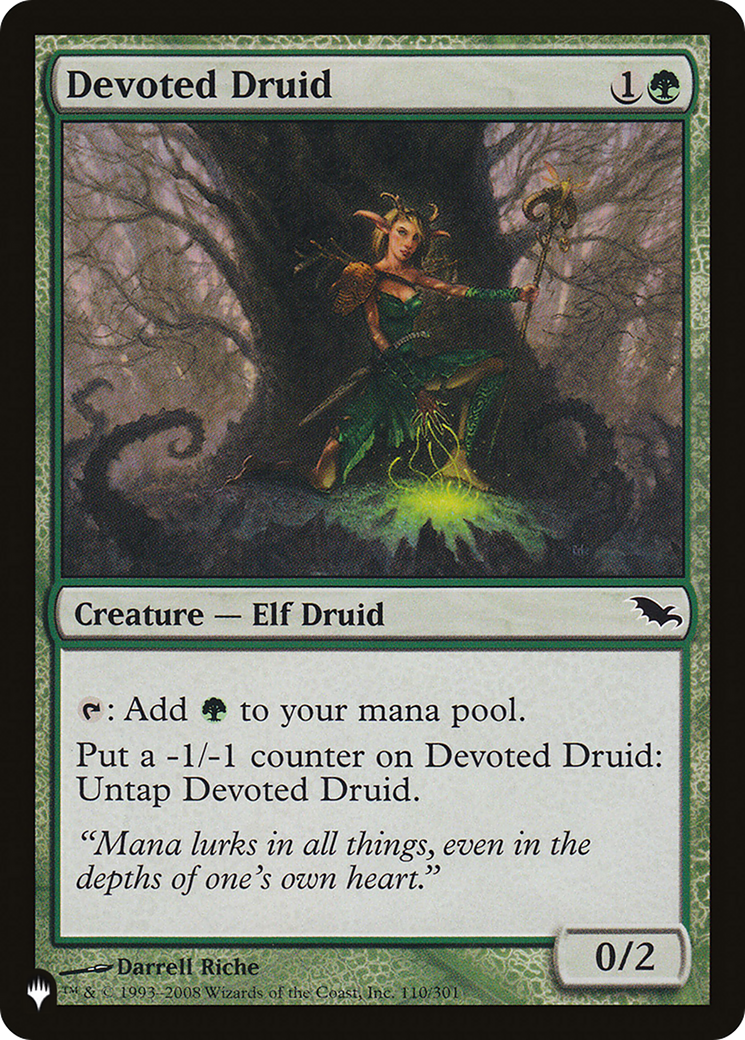 Devoted Druid (SHM) (LIST-110/301) [Mystery Booster] The List MTG Single Wizards of the Coast