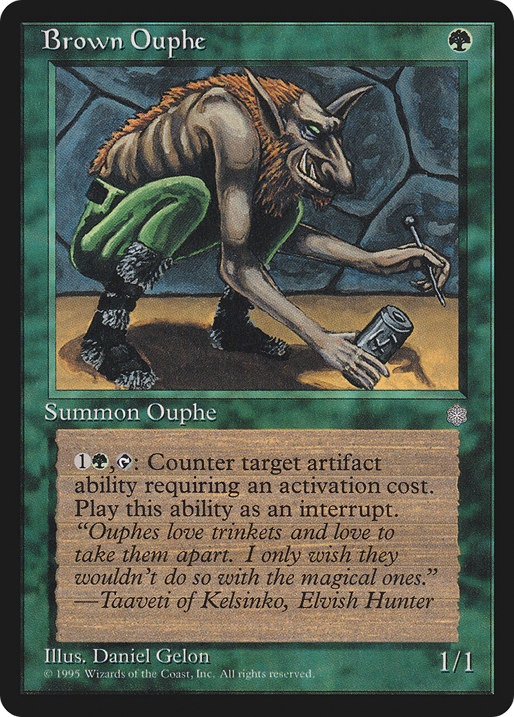 Brown Ouphe (ICE-) [Ice Age] MTG Single Wizards of the Coast