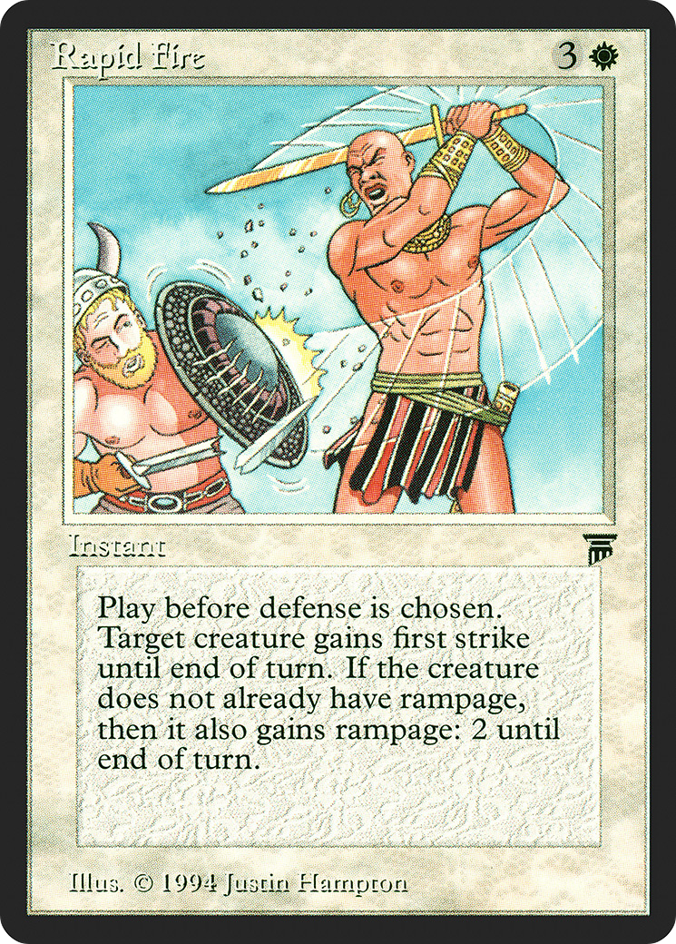 Rapid Fire (LEG-032) [Oldschool] Legends MTG Single Wizards of the Coast
