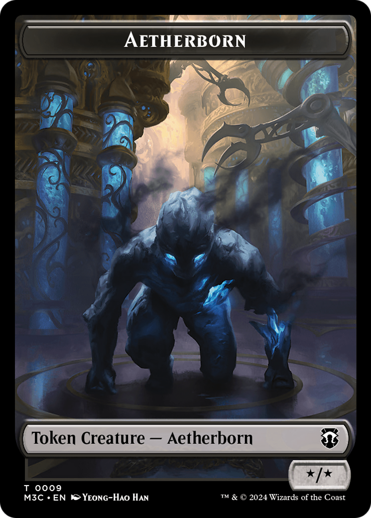 Aetherborn // Servo Double-Sided Token [Tokens] Modern Horizons 3 Commander Tokens MTG Single Magic: The Gathering