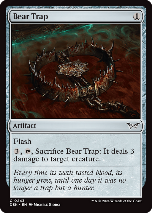 Bear Trap (DSK-243) [Duskmourn: House of Horror] Foil MTG Single Wizards of the Coast