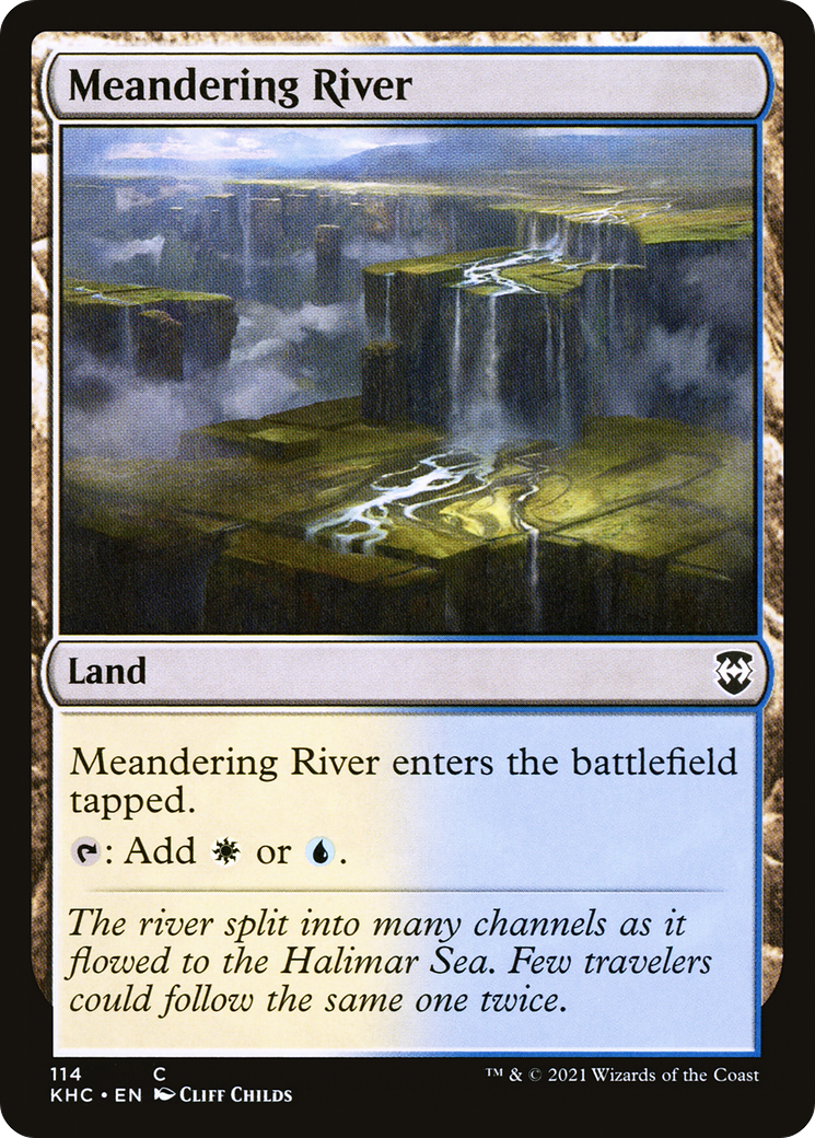Meandering River (KHC-114) [Kaldheim Commander] MTG Single Wizards of the Coast