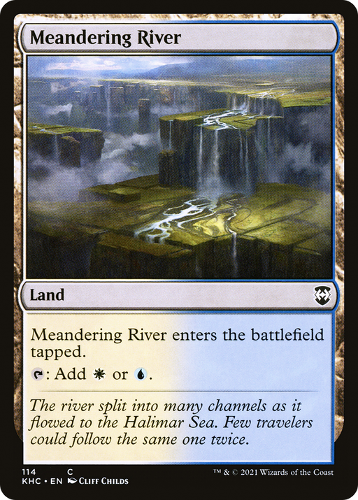 Meandering River (KHC-114) [Kaldheim Commander] MTG Single Wizards of the Coast