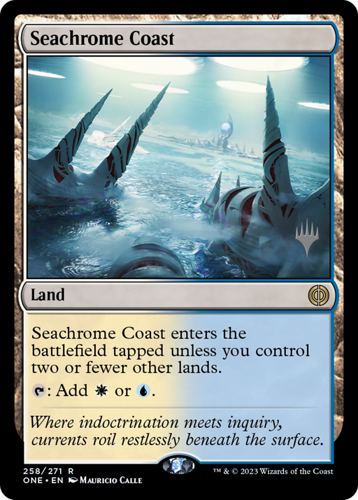 Seachrome Coast (PPONE-258) [Phyrexia: All Will Be One Promos] Foil MTG Single Wizards of the Coast