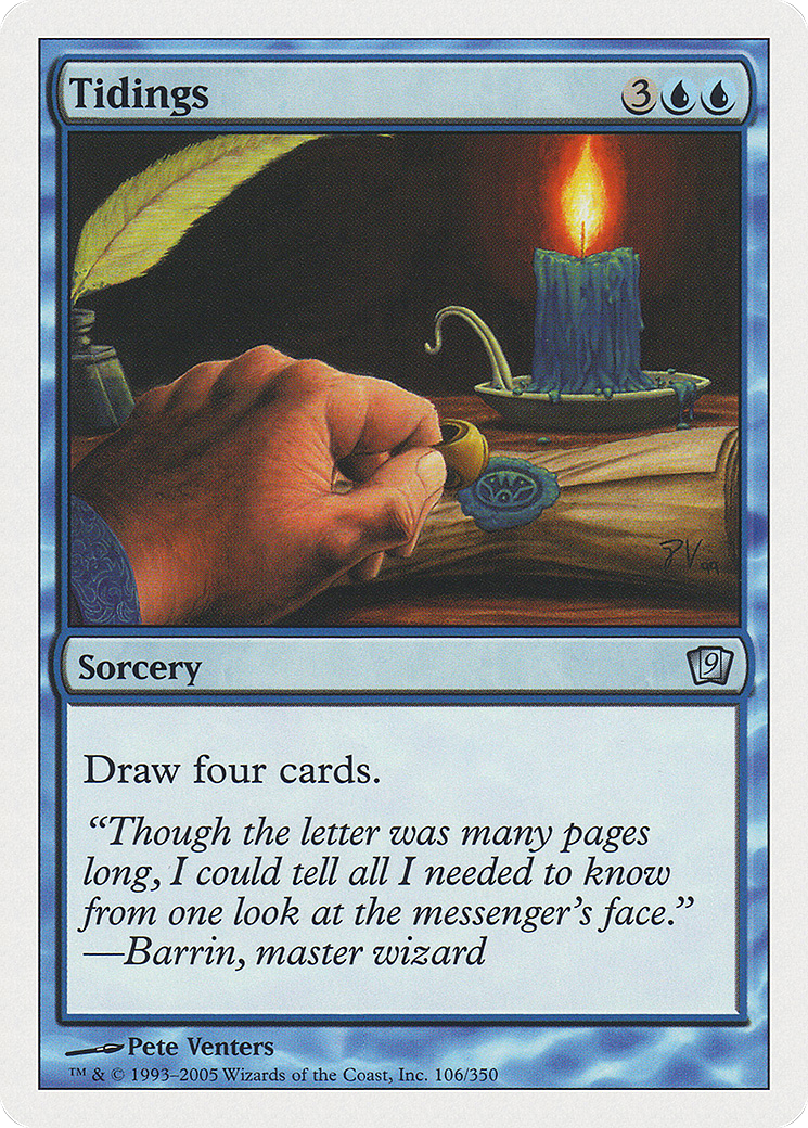 Tidings (9ED-106) [9th Edition] Foil MTG Single Wizards of the Coast