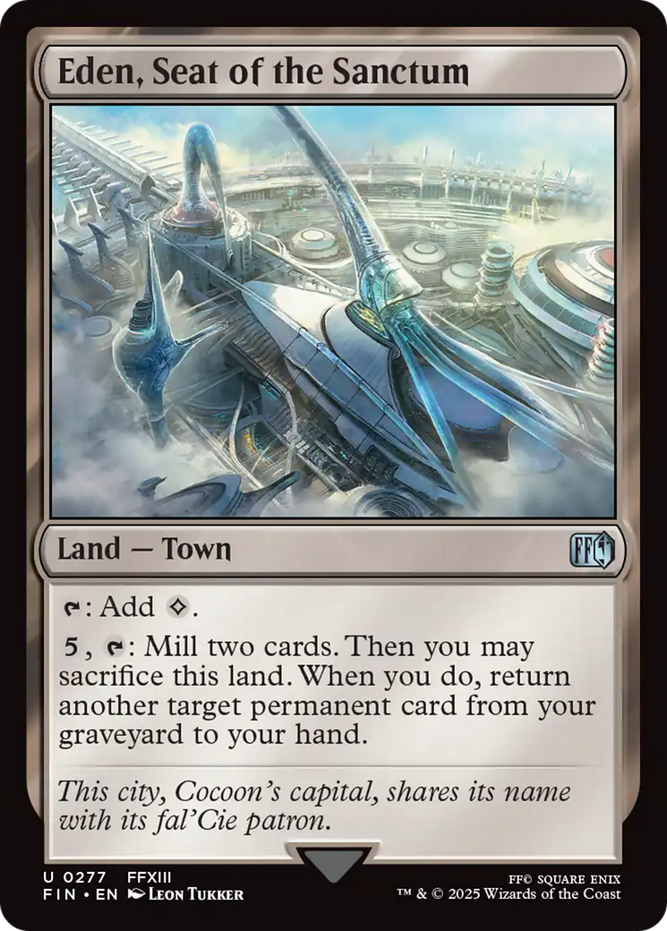 Eden, Seat of the Sanctum (FIN-277) [FINAL FANTASY] Foil MTG Single Wizards of the Coast