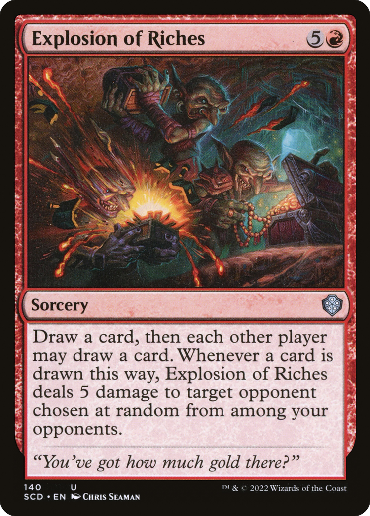 Explosion of Riches (SCD-140) [Starter Commander Decks] MTG Single Wizards of the Coast