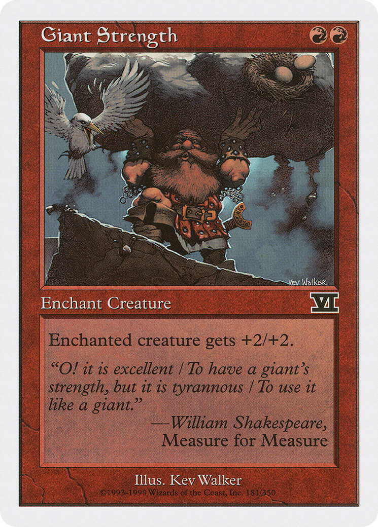 Giant Strength (6ED-181) [Classic Sixth Edition] MTG Single Wizards of the Coast