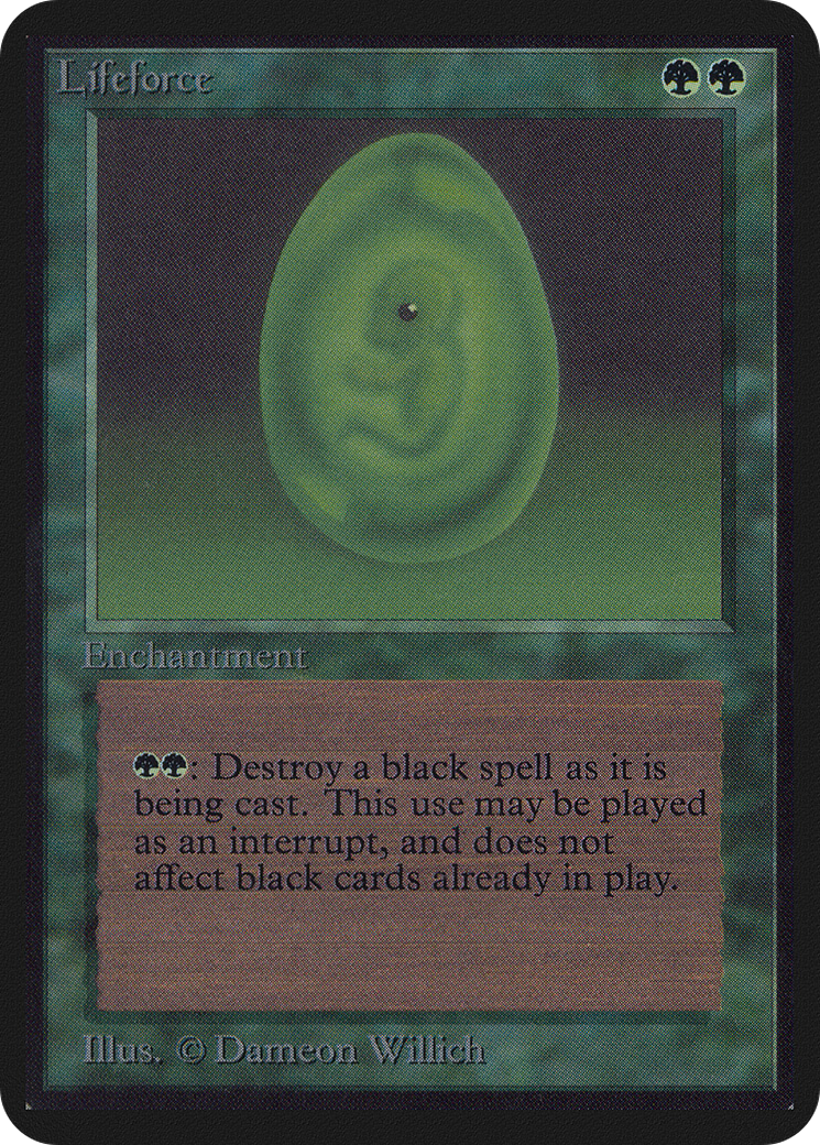 Lifeforce (LEA-206) [Oldschool] Limited Edition Alpha MTG Single Wizards of the Coast